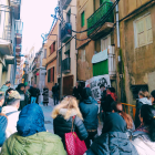 Imatge del desnonament de la Nadia del 28 de febrer del bloc Baluard.