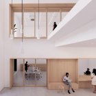 Recreació virtual de com s’espera que quedi la recepció de l’equipament formatiu.