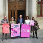 Presentació del programa 'Reus és Rosa', que inclou la Cursa de les Dones.