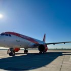 Un avió d'Easyjet a l'aeroport de Reus.
