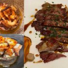Imagen de varios platos que se pueden comer en el AQ de Tarragona.