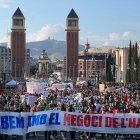 Imagen de la manifestación en Barcelona