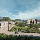 Imatge renderitzada de l’aspecte d’una de les entrades de la Necròpolis