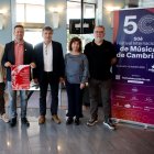 Els impulsors del FIMC, en la presentació de la 50a edició del certamen.