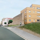 Imatge virtual de la reconstrucció de l'antiga muralla.