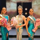 Imatge de la guanyadora i les dues finalistes del concurs Miss RNB Espanya 2025