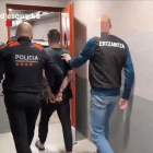 Imatge d'una de les detencions a Calafell