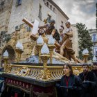 Imatge del pas d’El Cirineu durant la Processó dels Natzarens.