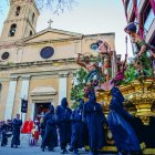 El misteri de La Flagel·lació, de la R. i V. Congregació de la Puríssima Sang, durant la Processó del Dolor.