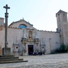Façana de l'església del Monestir de Poblet.