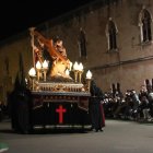 Imatge de la processó del Sant Enterrament de Divendres Sant de Tarragona