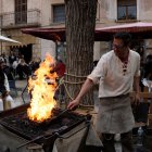 En Francesc del Taller Forja Vpt, durant la 38a Setmana Medieval de Montblanc