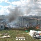 Imatge de l'incendi a Corbera d'Ebre aquest diumenge