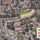 La zona d’actuació de projecte d’urbanització.