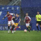 El jugador del Nàstic Marc Fernández durant el duel contra l’Andorra del passat diumenge a l’Estadi Nacional.