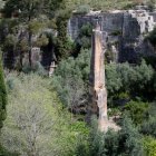 Imatge de la pedrera romana del Mèdol.