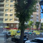 Una dotació del SEM al carrer Higini Anglès, no s'ha produït l'atropellament.
