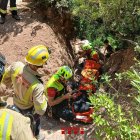 Imatge del rescat al Niu de l'Àliga aquest diumenge
