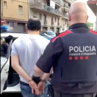 Imatge d'una de les detencions que es van realitzar el divendres a Reus