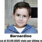 Imagen de Bernardino, el niño de 4 años desaparecido en Murcia.
