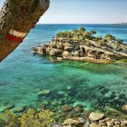 Imagen de la Cala de l'Illot de l'Àliga.