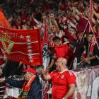 Els aficionats del Real Murcia durant un duel d’aquesta temporada a l’estadi Enrique Roca.