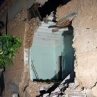 Imatge de la paretcol·lapsada a Móra la Nova.