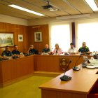 Una imatge de la Junta Local de Seguretat celebrada aquest dimecres a la Sala de Plens.