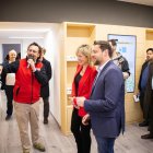 El gerent de Mercats i de l’EMDET, Dani MIlà, la presidenta d’ambdues empreses, Montse Adan, i l’alcalde de Tarragona, Rubén Viñuales.