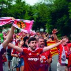 Més de 350 nastiquers van viatjar a San Sebastián, molts d’ells ho van fer sense entrada, i van convertir Zubieta en el Nou Estadi.