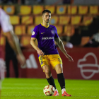 César Morgado disputant un partit amb l'Andorra al Nou Estadi.