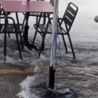 Imatge de la pluja a El Vendrell