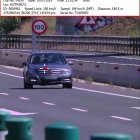 Imatge del radar que ha enxampat el conductor a gairebé 200 km/h.
