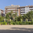 Fotografia d’arxiu de la plaça d’Anton Borrell, al parc de Sant Jordi, on originalment s’havia pensat ubicar l’espai escènic estable.