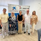 Fotografia de la signatura de la col·laboració.