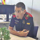 Samuel Gómez a la comissaria dels Mossos d’Esquadra de Montblanc.