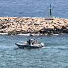 Un instant del rescat a Torredembarra.