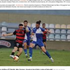 El jugador del Reus FC Reddis, Aitor Serrano, durant el duel d’ahir contra el Sabadell.