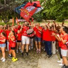 L'afició i membres del CV Sant Pere i Sant Pau en el vídeo promocional de la campanya de socis.