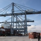 Instal·lacions del Moll Andalusia del Port de Tarragona amb la nova terminal de contenidors.