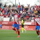 El tarragoní Aleix Coch celebrant un gol la darrera temporada amb l’Algeciras.