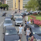 Imatge de la manifestacio de Vox en contra de la ZBE a Tarragona