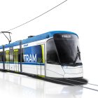 Imatge virtual del model de tramvia que fabricarà Stadler pel TramCamp.