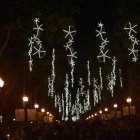 Imatge d’arxiu dels llums de Nadal a la Rambla Nova de Tarragona