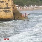 Imatge del moment del rescat de la família.