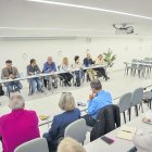 Els representants de cinc de les DO amb presència a Tarragona, durant la trobada a l’hotel Olympus Palace amb professionals del sector.