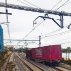 Imatge de l'últim tren descarrilat