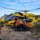 Imatge del rescat dels Bombers a Ulldemolins