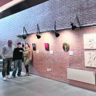 En la inauguració de l’exposició el Marcos va estar acompanyat dels seus pares.