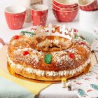 Un roscón de Reyes.